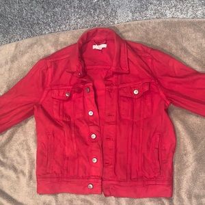 Red H&M Jean Jacket
